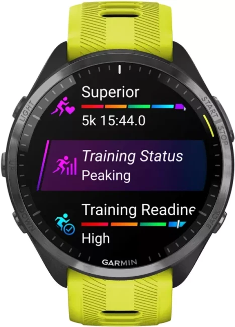 Умные часы Garmin Forerunner 965 (черный/желтый) - фото2