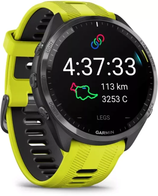 Умные часы Garmin Forerunner 965 (черный/желтый) - фото3