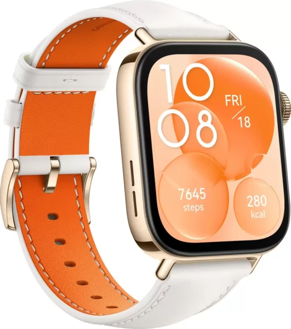 Умные часы Huawei Watch Fit 3 (белый из кожи, международная версия) - фото5