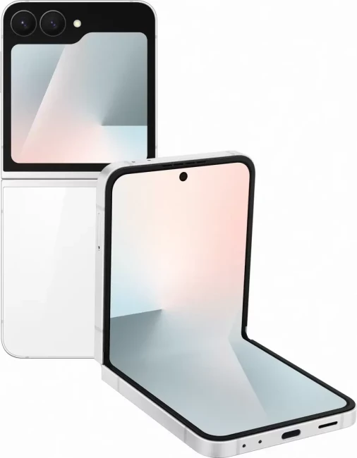 Смартфон Samsung Galaxy Z Flip7 FE SM-F761B 8GB/128GB (белый) - фото