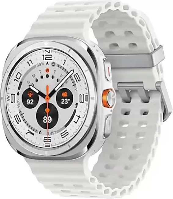 Умные часы Samsung Galaxy Watch Ultra 2025 47 мм LTE (белый титан) - фото