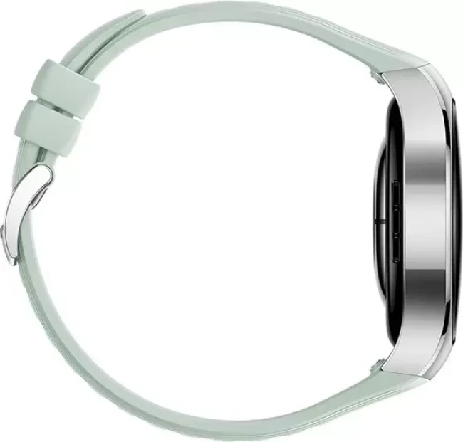 Умные часы Huawei Watch 5 42 мм (серебристый, с зеленым силиконовым ремешком, международная версия) - фото6