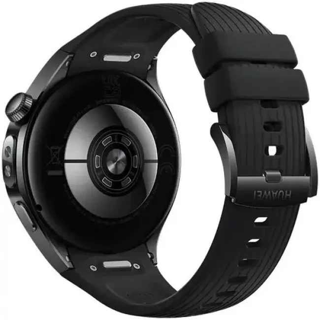 Умные часы Huawei Watch 5 46 мм (черный, с черным силиконовым ремешком, международная версия) - фото2