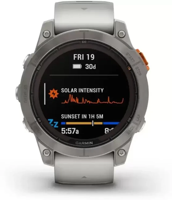 Умные часы Garmin Fenix 7X Pro Sapphire Solar (титан/оранжевый) - фото2
