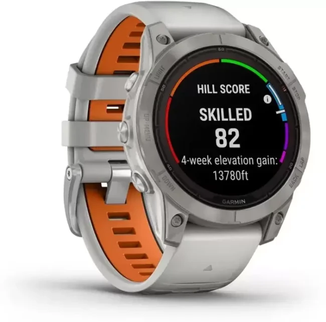 Умные часы Garmin Fenix 7X Pro Sapphire Solar (титан/оранжевый) - фото3