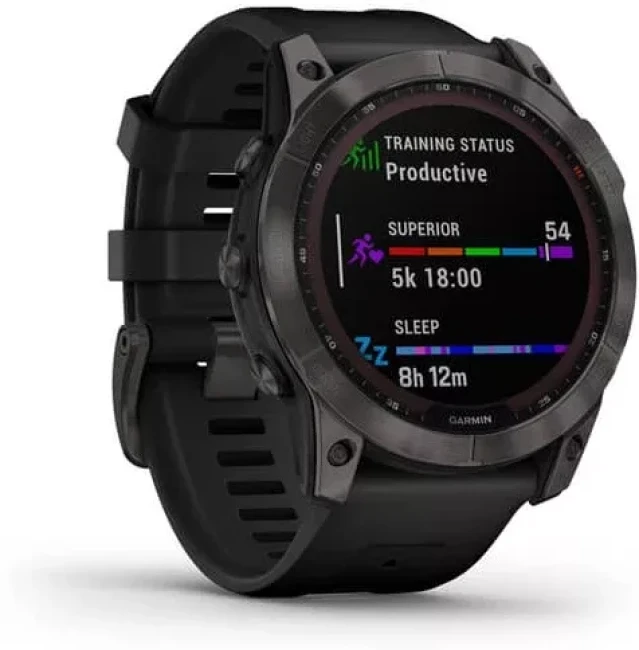 Умные часы Garmin Fenix 7X Sapphire Solar 51 мм (серый карбон/черный) - фото2