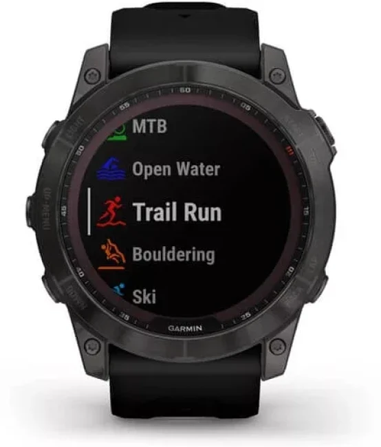 Умные часы Garmin Fenix 7X Sapphire Solar 51 мм (черный титан/черный) - фото9