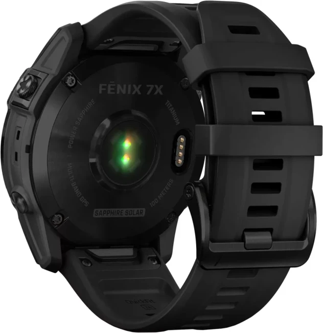Умные часы Garmin Fenix 7X Sapphire Solar 51 мм (черный титан/черный) - фото4
