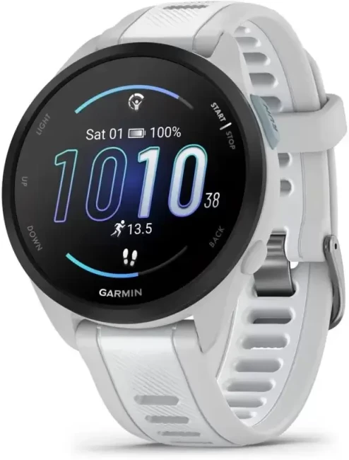 Умные часы Garmin Forerunner 165 (туманно-серый/белый камень) - фото