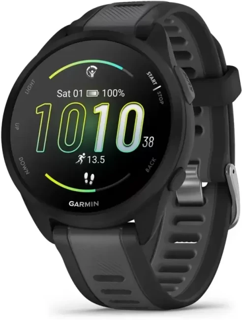 Умные часы Garmin Forerunner 165 (черный/сланцево-серый) - фото