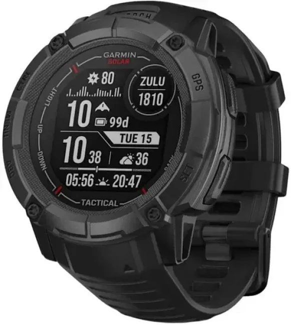 Умные часы Garmin Instinct 2x Solar Tactical Edition (черный) - фото