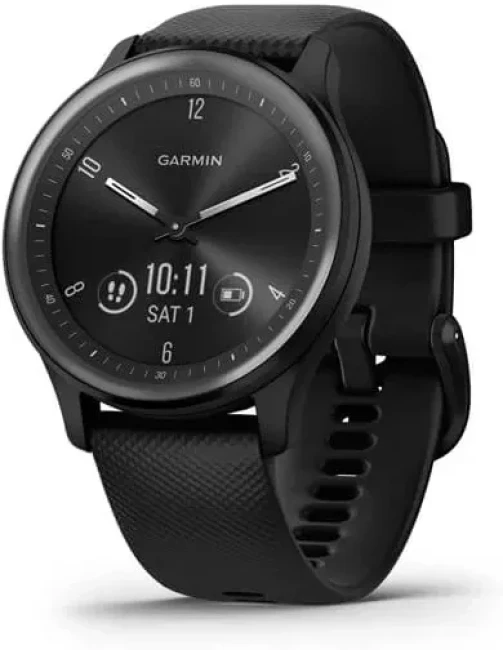 Умные часы Garmin Vivomove Sport (черный/черный сланцевый) - фото