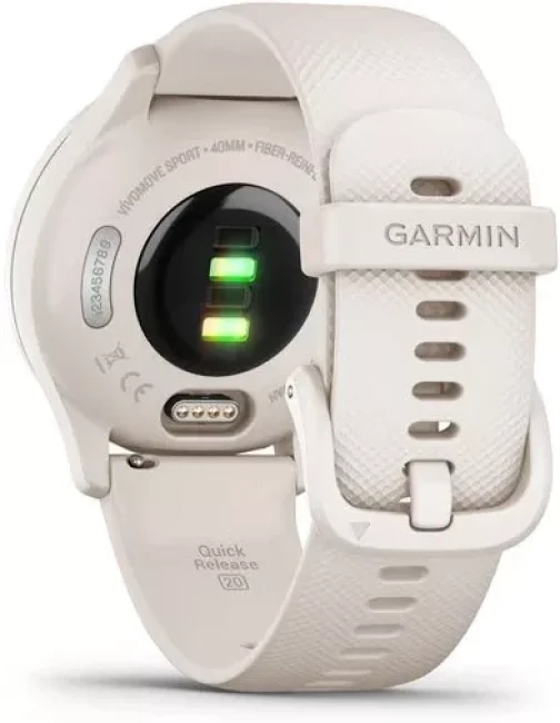 Умные часы Garmin Vivomove Sport (слоновая кость) - фото4