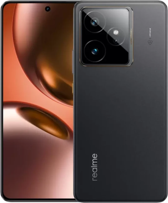 Смартфон Realme GT7 RMX5061 12GB/256GB международная версия (ледяной черный) - фото
