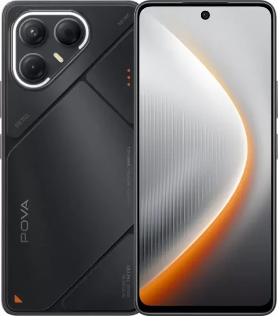 Смартфон Tecno Pova 7 5G 8GB/256GB (графитовый черный) - фото