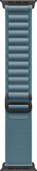 Умные часы Apple Watch Ultra 3 LTE 49 мм (титановый корпус, черный/голубой, текстильный ремешок размера L) - фото3