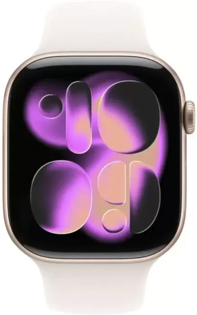 Умные часы Apple Watch Series 11 42 мм (алюминиевый корпус, розовое золото/легкие румяна, спортивный силиконовый ремешок S/M) - фото2