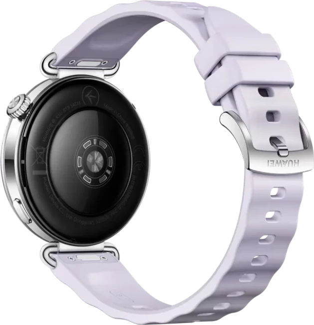 Умные часы Huawei Watch GT 6 41 мм (серебристый, с сиреневым силиконовым ремешком, международная версия) - фото6