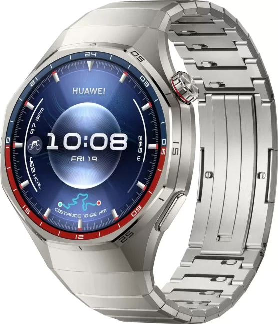 Умные часы Huawei Watch GT 6 Pro 46 мм (серебристый, с серебристым браслетом, международная версия) - фото