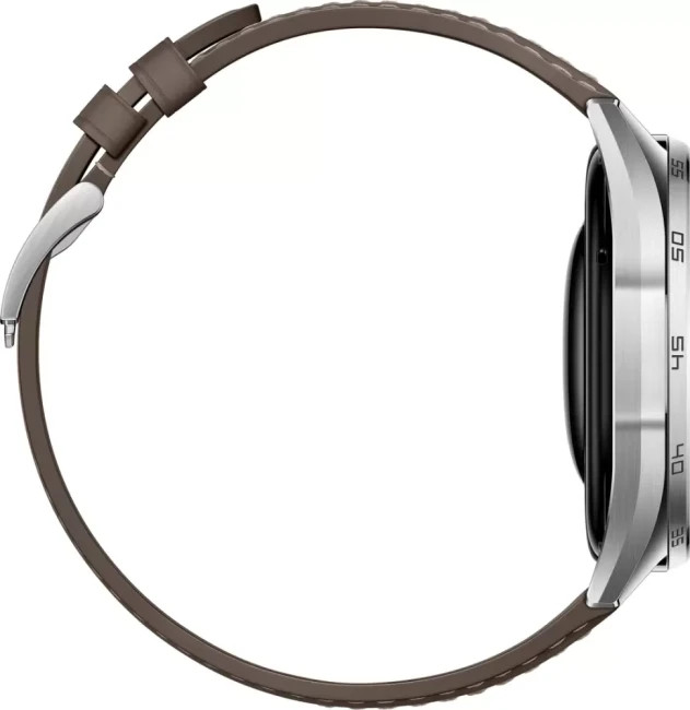 Умные часы Huawei Watch GT 6 46 мм (серебристый, с коричневым кожаным ремешком, международная версия) - фото4