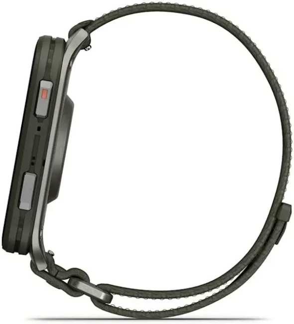 Умные часы Garmin Venu X1 (титановый/зеленый) - фото4