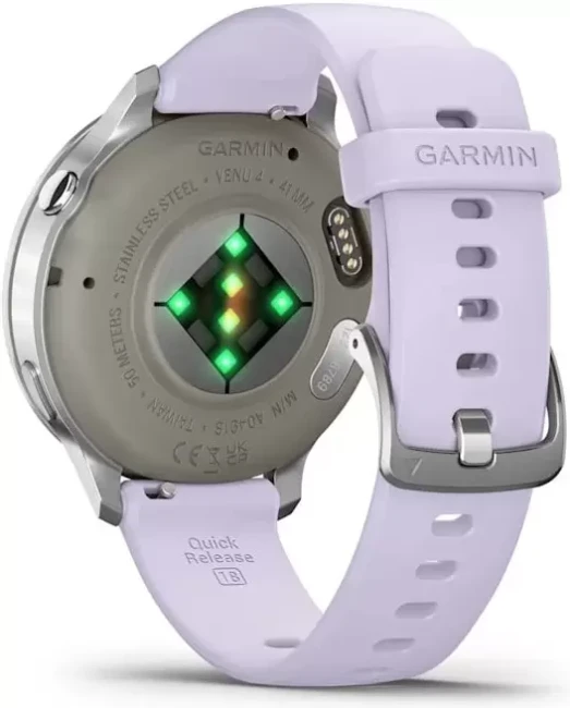 Умные часы Garmin Venu 4 41 мм (серебристый/сиреневый) - фото3