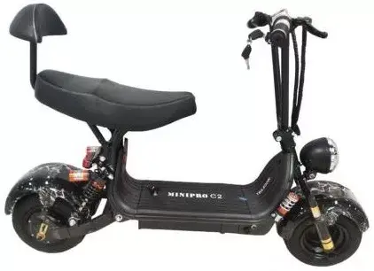 Электроскутер Minipro C2 800W 16Ah 48V (черный) - фото3