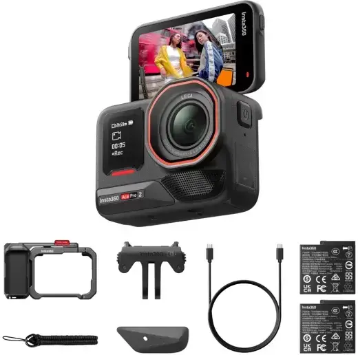 Экшн-камера Insta360 Ace Pro 2 (Xplorer Bundle, Dual Battery) - фото