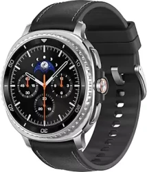 Умные часы Samsung Galaxy Watch8 Classic 46 мм LTE (серебристый/черный) - фото