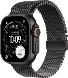  Умные часы Apple Watch Ultra 3 LTE 49 мм (титановый корпус, черный/черный, миланская петля L) - фото