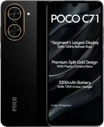 Смартфон POCO C71 4GB/128GB международная версия (черный) - фото